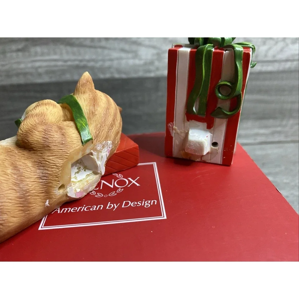 LENOX‎ KITTY'S CHRISTMAS NAP FIGURINE with Box